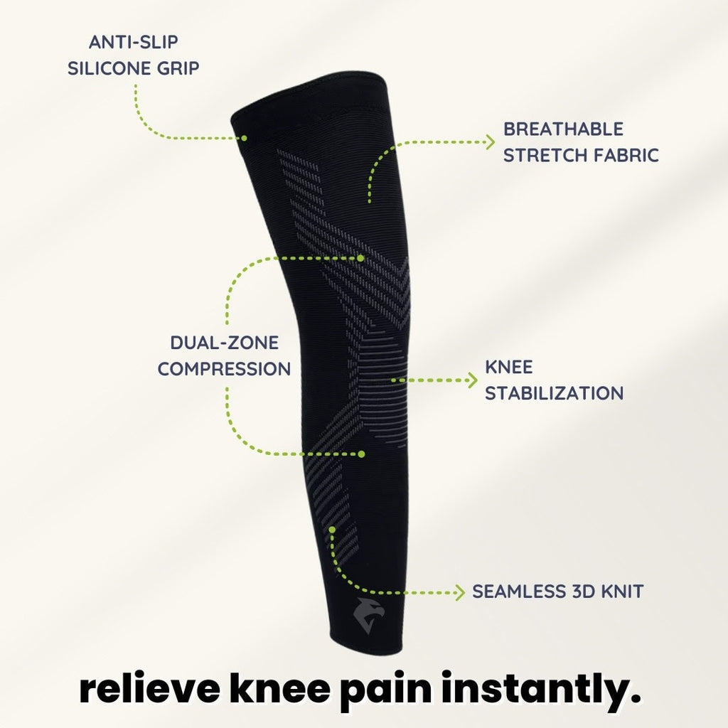 GRAVYT Knee Compression Sleeve — Targeted Support for Pain Relief